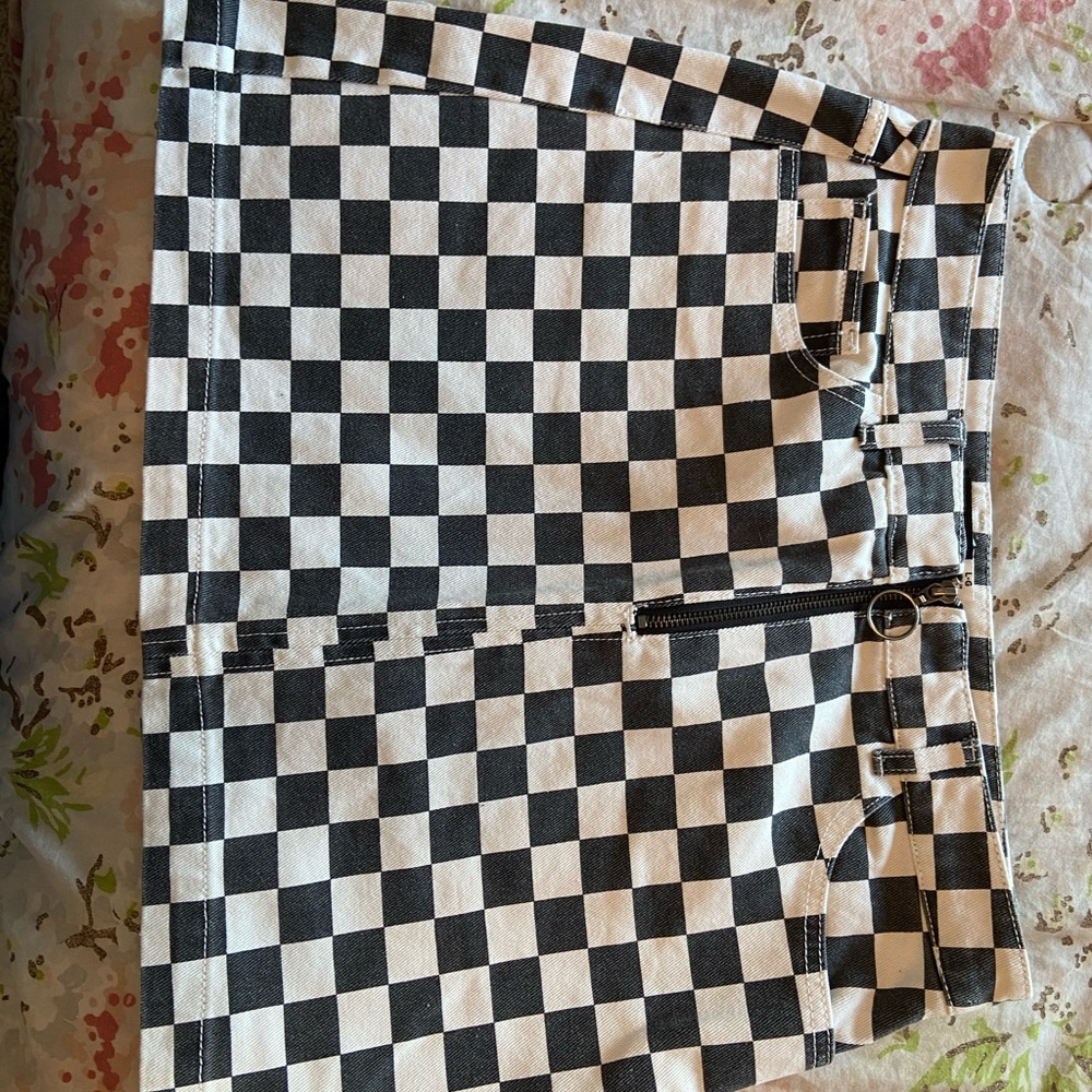 BDG checkered skirt